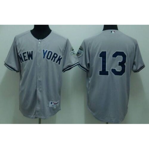 6863c01079998_1 Yankees #13 Alex Rodriguez Stitched Grey Youth MLB Jersey