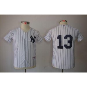 6863c01329b79_1 Yankees #13 Alex Rodriguez Stitched White Youth MLB Jersey