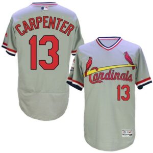 6863c08b7a140_1 Cardinals #13 Matt Carpenter Grey Flexbase Authentic Collection Cooperstown Stitched MLB Jersey