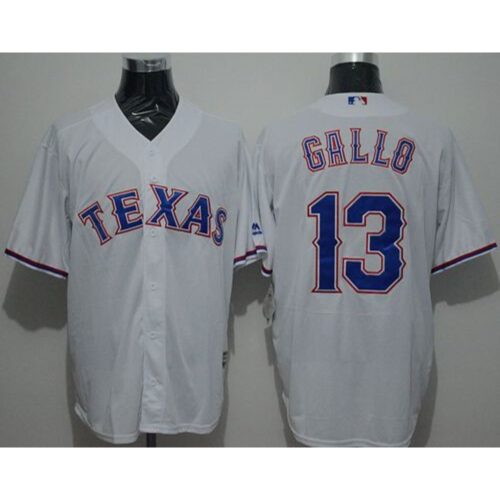 6863c10961a64_1 Rangers #13 Joey Gallo White New Cool Base Stitched MLB Jersey