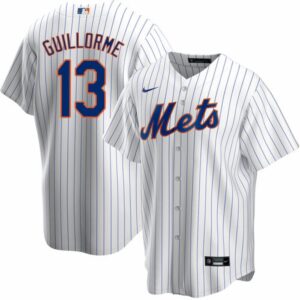 6863c1453a85e_1 Men's New York Mets #13 Luis Guillorme White Cool Base Stitched Baseball Jersey
