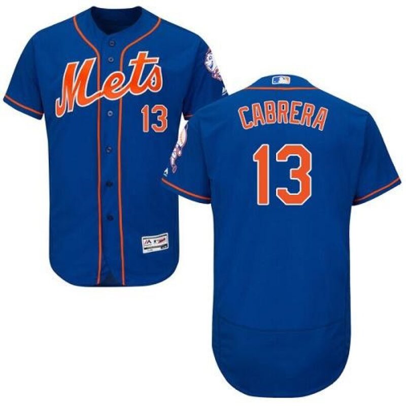 6863c148f2ada_1 Mets #13 Asdrubal Cabrera Blue Flexbase Authentic Collection Stitched MLB Jersey