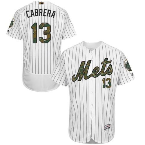 6863c15e31458_1 Mets #13 Asdrubal Cabrera White(Blue Strip) Flexbase Authentic Collection 2016 Memorial Day Stitched MLB Jersey