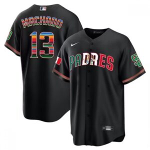 6863c179d27ef_1 Men's San Diego Padres #13 Manny Machado Mexico Black Cool Base Stitched Baseball Jersey