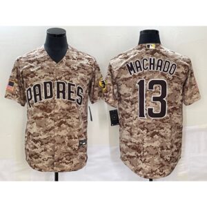 6863c180d929e_1 Men's San Diego Padres #13 Manny Machado Camo Cool Base Stitched Jersey