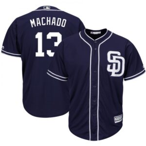 6863c18b68721_1 Men's San Diego Padres #13 Manny Machado Navy Cool Base Stitched MLB Jersey