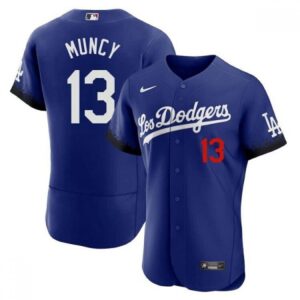 6863c1f1450e9_1 Men's Los Angeles Dodgers #13 Max Muncy 2021 Royal City Connect Flex Base Stitched Baseball Jersey