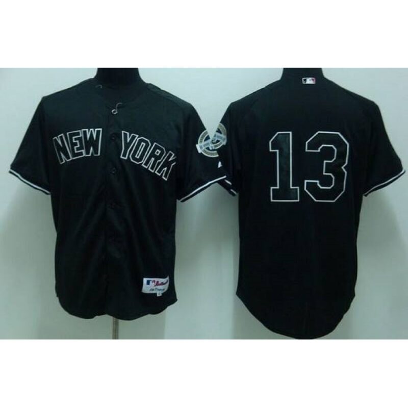 6863c22bd66c2_1 Yankees #13 Alex Rodriguez Stitched Black MLB Jersey