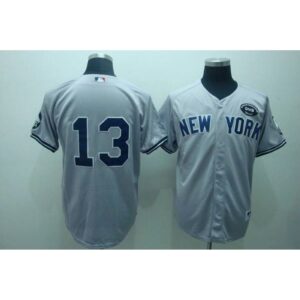 6863c2344281e_1 Yankees #13 Alex Rodriguez Grey GMS The Boss Stitched MLB Jersey