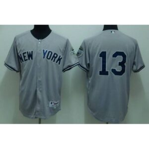 6863c2384394b_1 Yankees #13 Alex Rodriguez Stitched Grey MLB Jersey