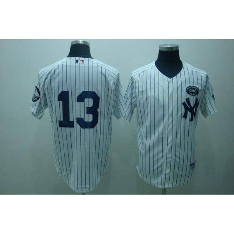 6863c24dc3306_1 Yankees #13 Alex Rodriguez White GMS The Boss Stitched MLB Jersey