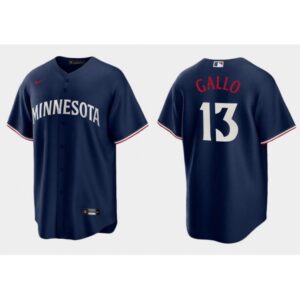 6863c25ca0bd3_1 Men's Minnesota Twins #13 Joey Gallo Navy Cool Base Stitched Baseball Jersey