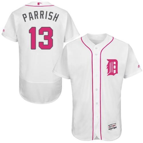 6863c2ece0090_1 Tigers #13 Lance Parrish White Flexbase Authentic Collection 2016 Mother's Day Stitched MLB Jersey