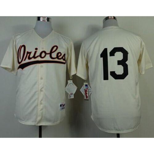 6863c2f0701a4_1 Orioles #13 Manny Machado Cream 1954 Turn Back The Clock Stitched MLB Jersey