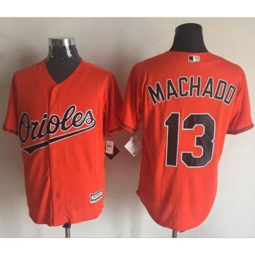 6863c3105735f_1 Orioles #13 Manny Machado Orange New Cool Base Stitched MLB Jersey