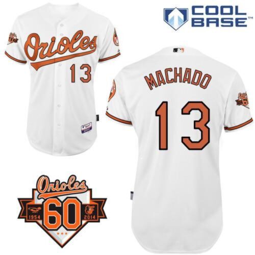 6863c31b2f8e0_1 Orioles #13 Manny Machado White Cool Base Stitched MLB Jersey