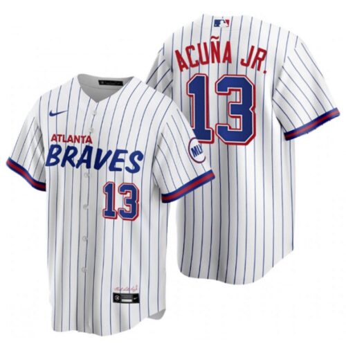 6863c3cf24ee6_1 Men's Atlanta Braves #13 Ronald Acuna Jr. 2021 White City Connect Stitched Jersey