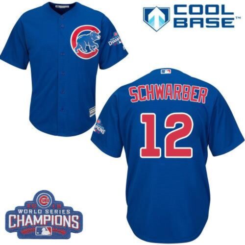 6863c4e135fcb_1 Cubs #12 Kyle Schwarber Blue Alternate 2016 World Series Champions Stitched Youth MLB Jersey