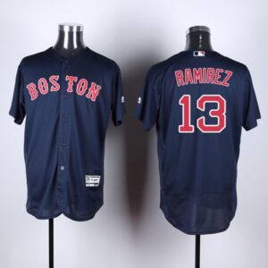6863c53d9744b_1 Red Sox #13 Hanley Ramirez Navy Blue Flexbase Authentic Collection Stitched MLB Jersey