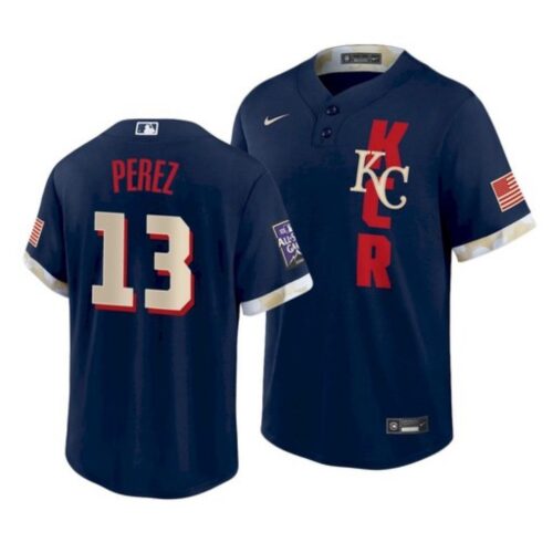 6863c54e51e7f_1 Men's Kansas City Royals #13 Salvador Perez 2021 Navy All-Star Cool Base Stitched MLB Jersey