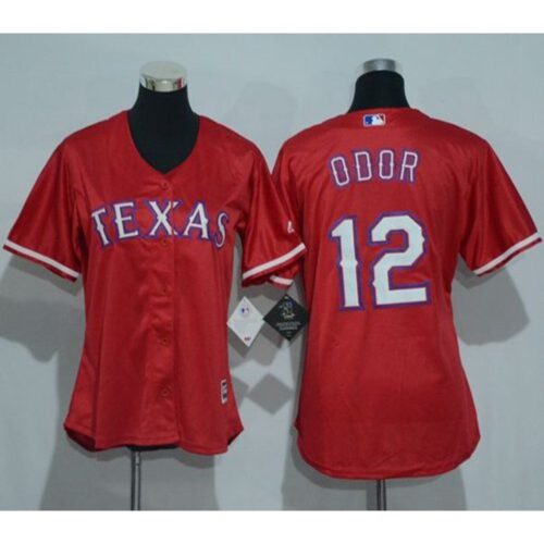 6863c5af50767_1 Rangers #12 Rougned Odor Red Women's Alternate Stitched MLB Jersey