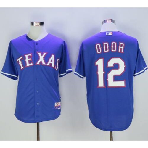 6863c64f32892_1 Rangers #12 Rougned Odor Blue Cool Base Stitched MLB Jersey
