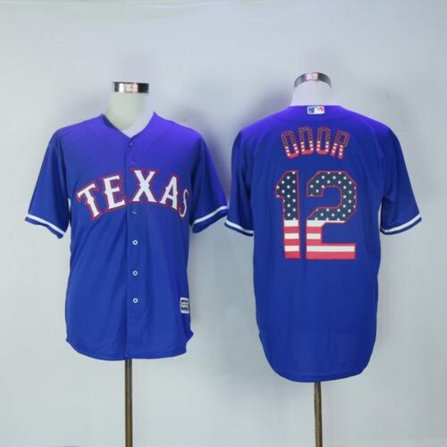 6863c65d2e303_1 Rangers #12 Rougned Odor Blue USA Flag Fashion Stitched MLB Jersey