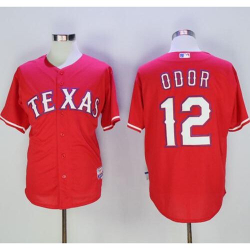 6863c664dce0f_1 Rangers #12 Rougned Odor Red Cool Base Stitched MLB Jersey
