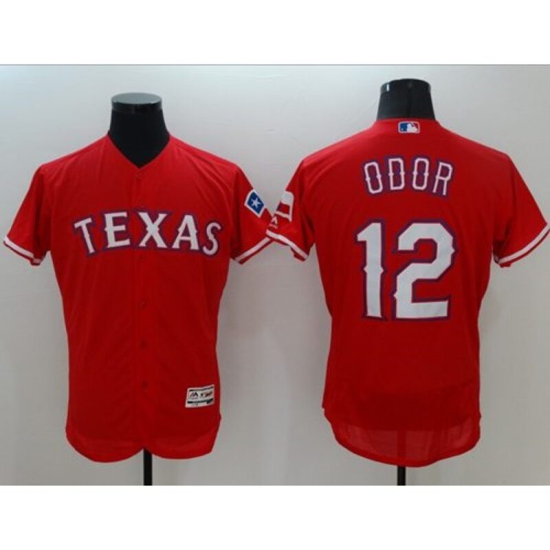 6863c66844aad_1 Rangers #12 Rougned Odor Red Flexbase Authentic Collection Stitched MLB Jersey