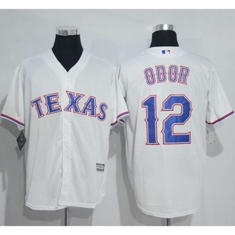 6863c67544d61_1 Rangers #12 Rougned Odor White New Cool Base Stitched MLB Jersey