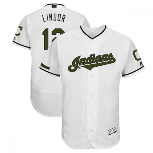 6863c704379c7_1 Men's Cleveland indians #12 Francisco Lindor White 2018 Memorial Day Flexbase Stitched MLB Jersey