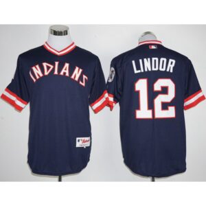 6863c73f93a8e_1 indians #12 Francisco Lindor Navy Blue 1976 Turn Back The Clock Stitched MLB Jersey