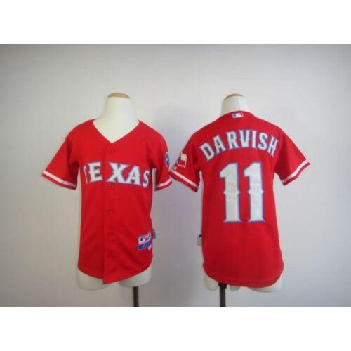 6863c84218b73_1 Rangers #11 Yu Darvish Red Cool Base Stitched Youth MLB Jersey
