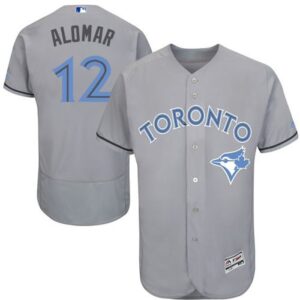 6863c84fd6af5_1 Blue Jays #12 Roberto Alomar Grey Flexbase Authentic Collection 2016 Father's Day Stitched MLB Jersey