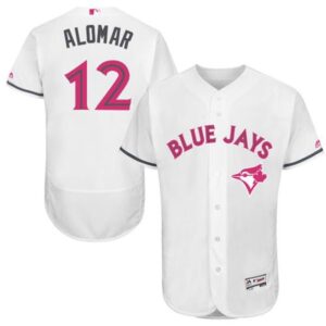 6863c86d2ecba_1 Blue Jays #12 Roberto Alomar White Flexbase Authentic Collection 2016 Mother's Day Stitched MLB Jersey