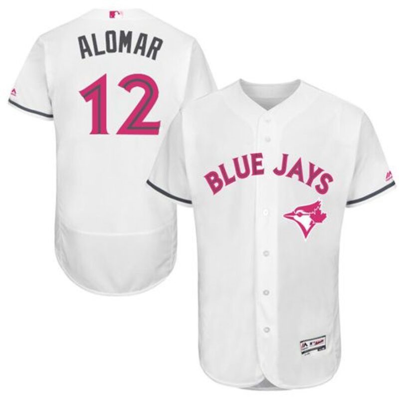 6863c86d2ecba_1 Blue Jays #12 Roberto Alomar White Flexbase Authentic Collection 2016 Mother's Day Stitched MLB Jersey