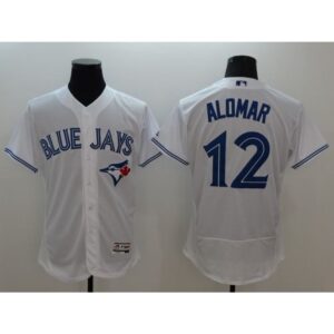 6863c87073035_1 Blue Jays #12 Roberto Alomar White Flexbase Authentic Collection Stitched MLB Jersey
