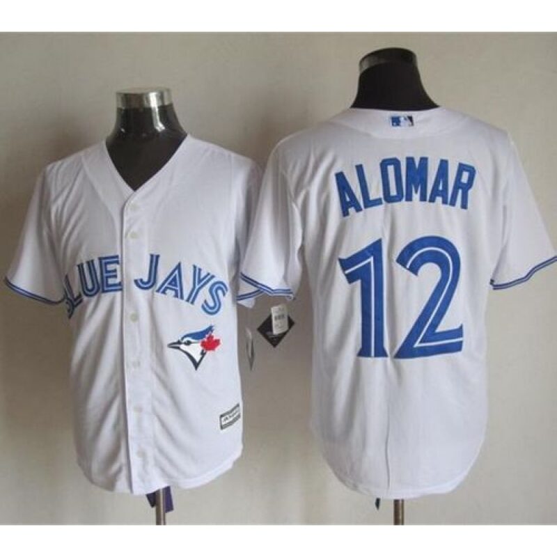 6863c873a7b65_1 Blue Jays #12 Roberto Alomar White New Cool Base Stitched MLB Jersey