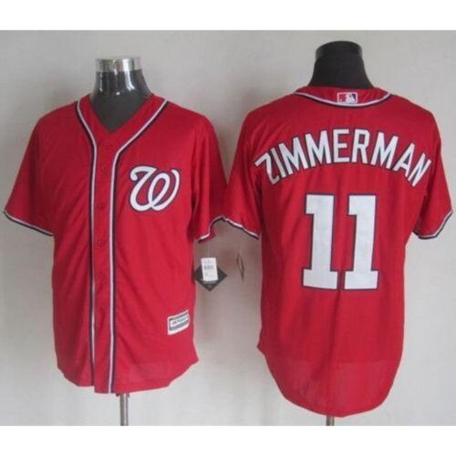 6863c8d4cb4b4_1 Nationals #11 Ryan Zimmerman Red New Cool Base Stitched MLB Jersey