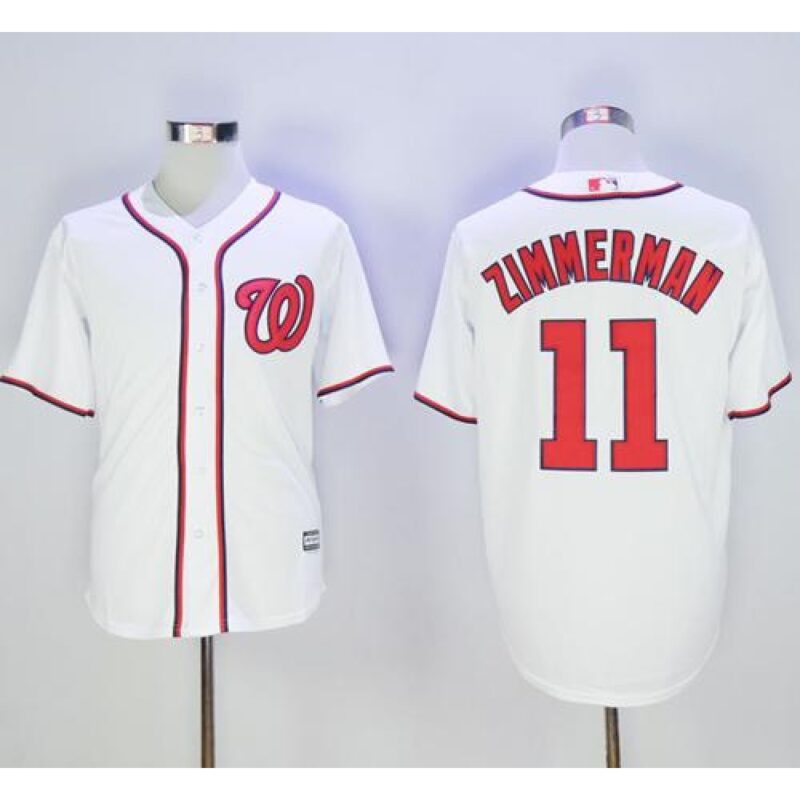 6863c8d86f083_1 Nationals #11 Ryan Zimmerman White New Cool Base Stitched MLB Jersey