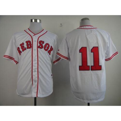 6863ca12635c0_1 Red Sox #11 Clay Buchholz White 1936 Turn Back The Clock Stitched MLB Jersey