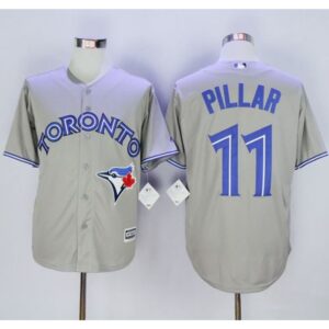6863ca50d717b_1 Blue Jays #11 Kevin Pillar Grey New Cool Base Stitched MLB Jersey