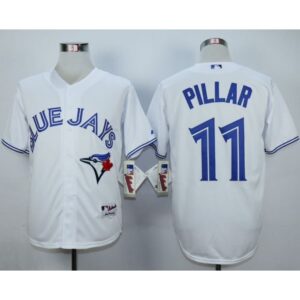 6863ca5e0afed_1 Blue Jays #11 Kevin Pillar White Cool Base Stitched MLB Jersey
