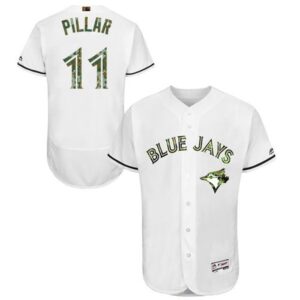 6863ca64d8409_1 Blue Jays #11 Kevin Pillar White Flexbase Authentic Collection 2016 Memorial Day Stitched MLB Jersey