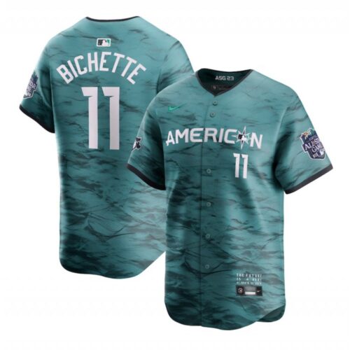 6863ca7974d05_1 Men's Toronto Blue Jays #11 Bo Bichette Teal 2023 All-star Cool Base Stitched Jersey