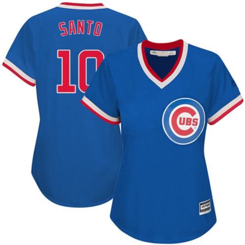 6863caaaa3af9_1 Cubs #10 Ron Santo Blue Cooperstown Women's Stitched MLB Jersey