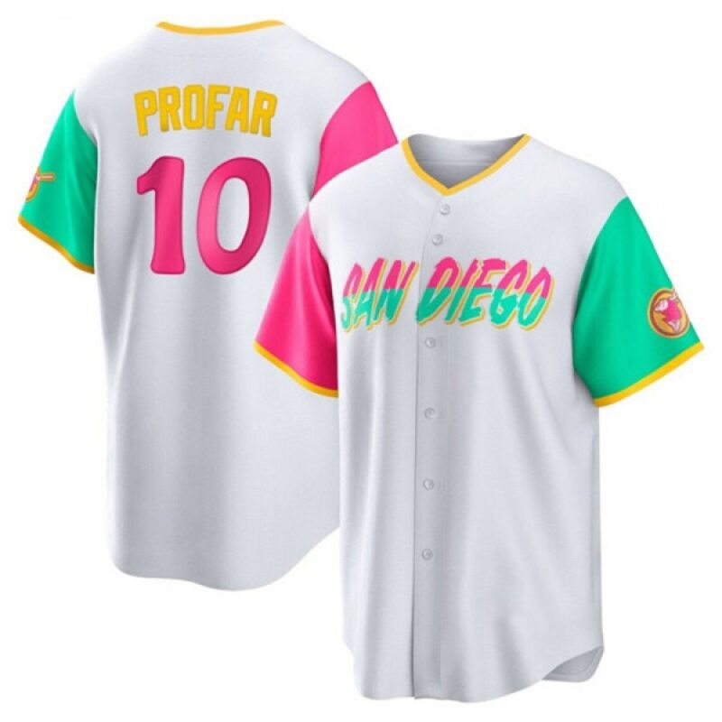 6863cb9c8cb6f_1 Men's San Diego Padres #10 Jurickson Profar 2022 White City Connect Cool Base Stitched Jersey