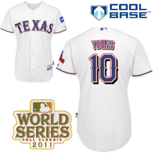 6863cbb49a345_1 Rangers #10 Michael Young White Cool Base 2011 World Series Patch Stitched MLB Jersey