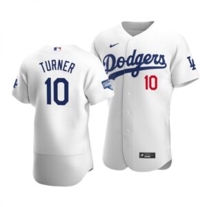 6863cbf918082_1 Men's Los Angeles Dodgers #10 Justin Turner 2020 White World Series Champions Patch Flex Base Sttiched Jersey