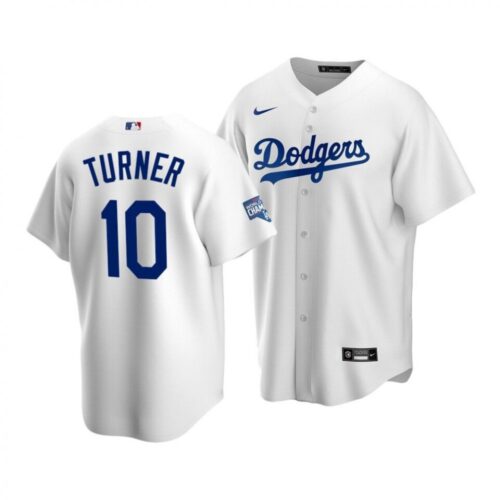 6863cc153af7c_1 Men's Los Angeles Dodgers #10 Justin Turner White 2020 World Series Champions Home Patch Stitched Jersey